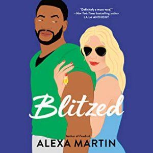 Illustrated cover of a big beefy Black man with short-cropped hair and a close-trimmed beard, being embraced from behind by a blonde white woman wearing sunglasses.