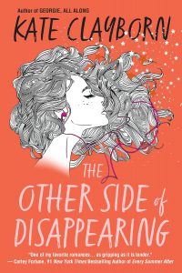 Orange cover with a line drawing in black and white of a white woman's profile and a lot of wavy hair. She has her eyes closed, a sprinkling of freckles on her cheekbone and pink wired earbuds in her ears. To the right of the drawing is some small hand drawn black and white stars.